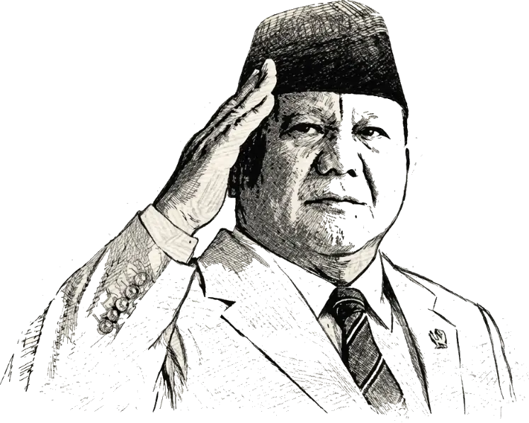 Sketsa Presiden Prabowo